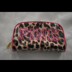 PINK Cheetah Pink Accessory Pencil Makeup Case